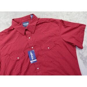 Wrangler Western Wear Button Shirt Classic Fit Men's Size 2XT Tall New NWT